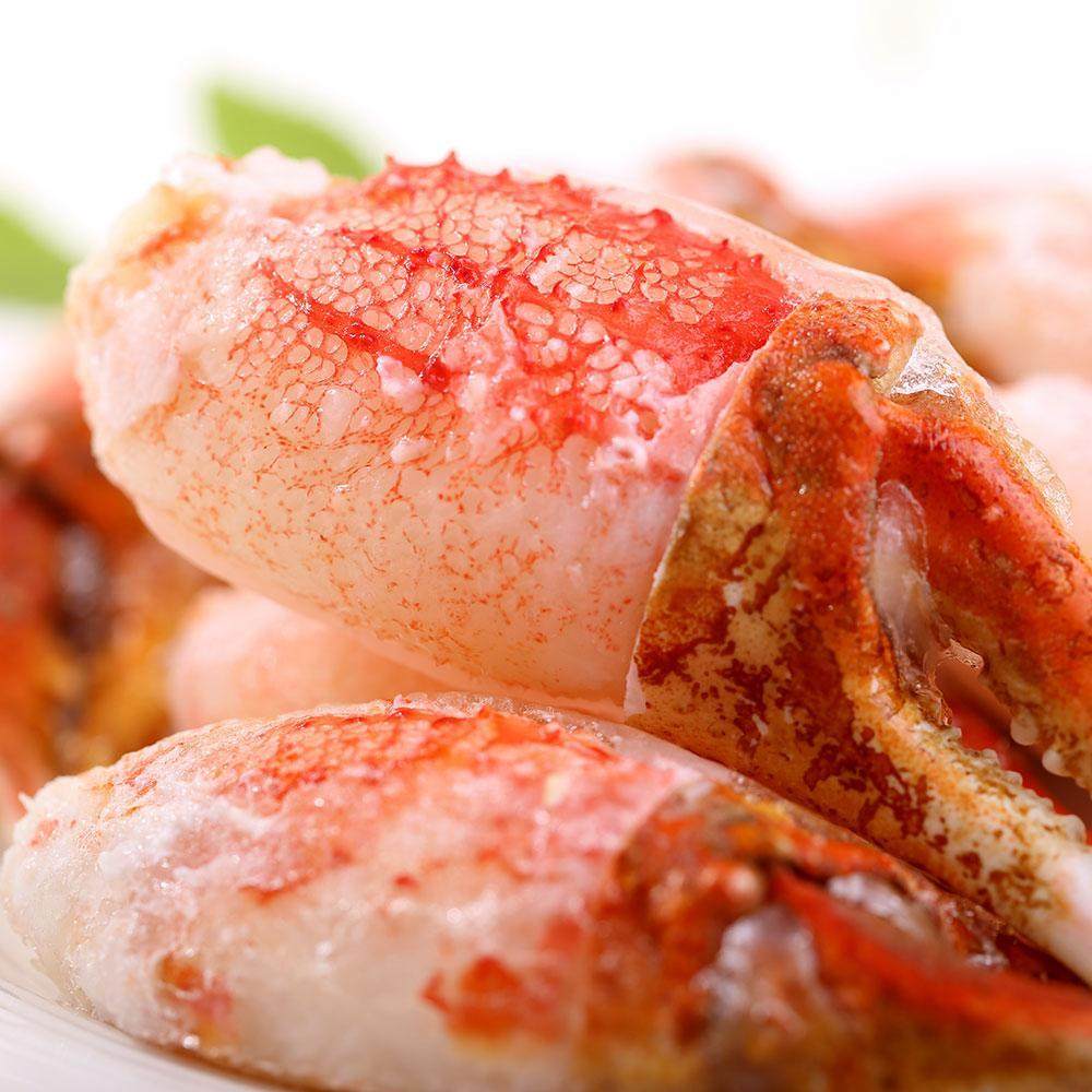 生冻鳕蟹蟹钳雪蟹去壳钳肉半壳螃蟹脚蟹腿肉蟹脚