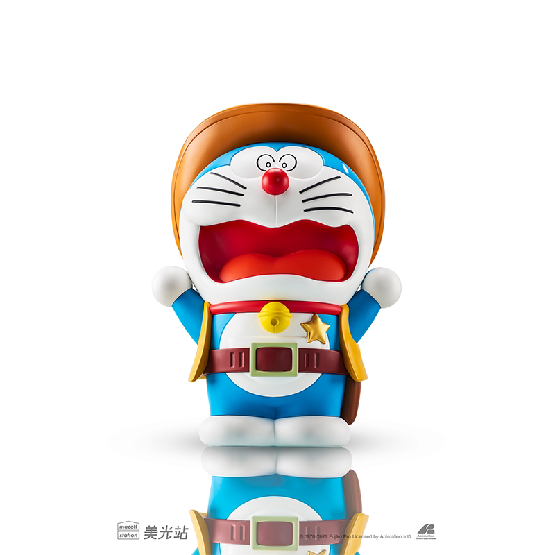 美光正版哆啦梦特特别版篮球手西部牛仔限量搪胶手办