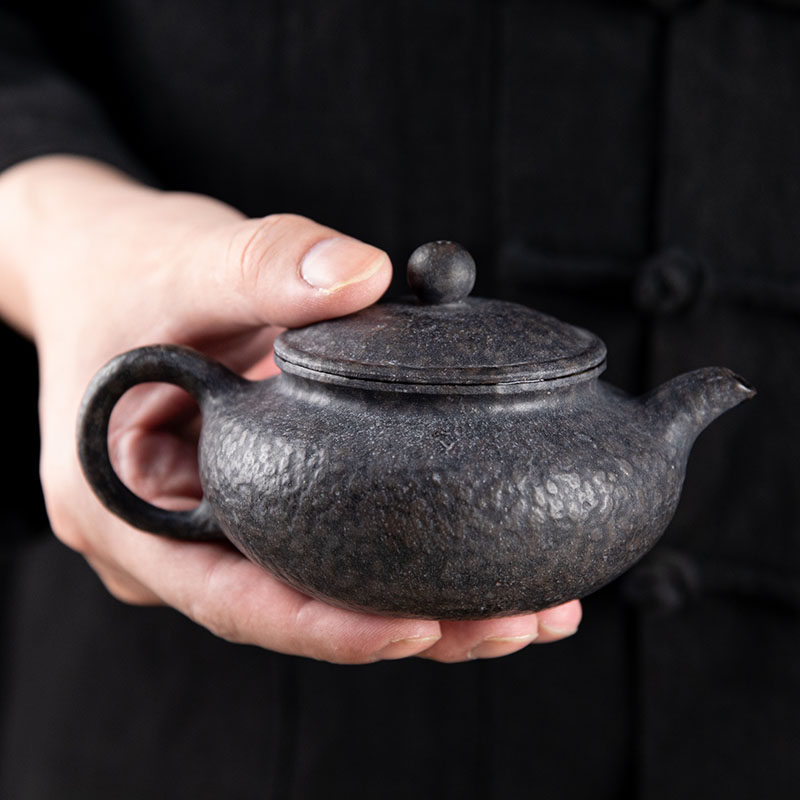 冰碛岩石茶壶中式复古古纯手工家用仿古石壶泡茶壶