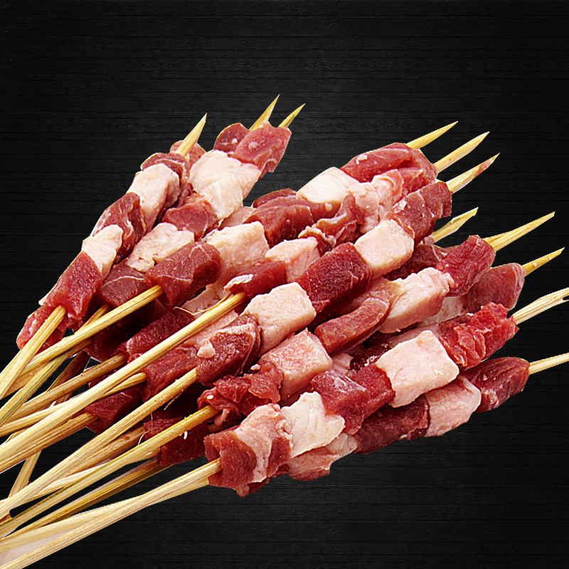 内蒙古草原生鲜羊肉串60串烧烤食材半成品新鲜烤串非腌制羊肉炸串
