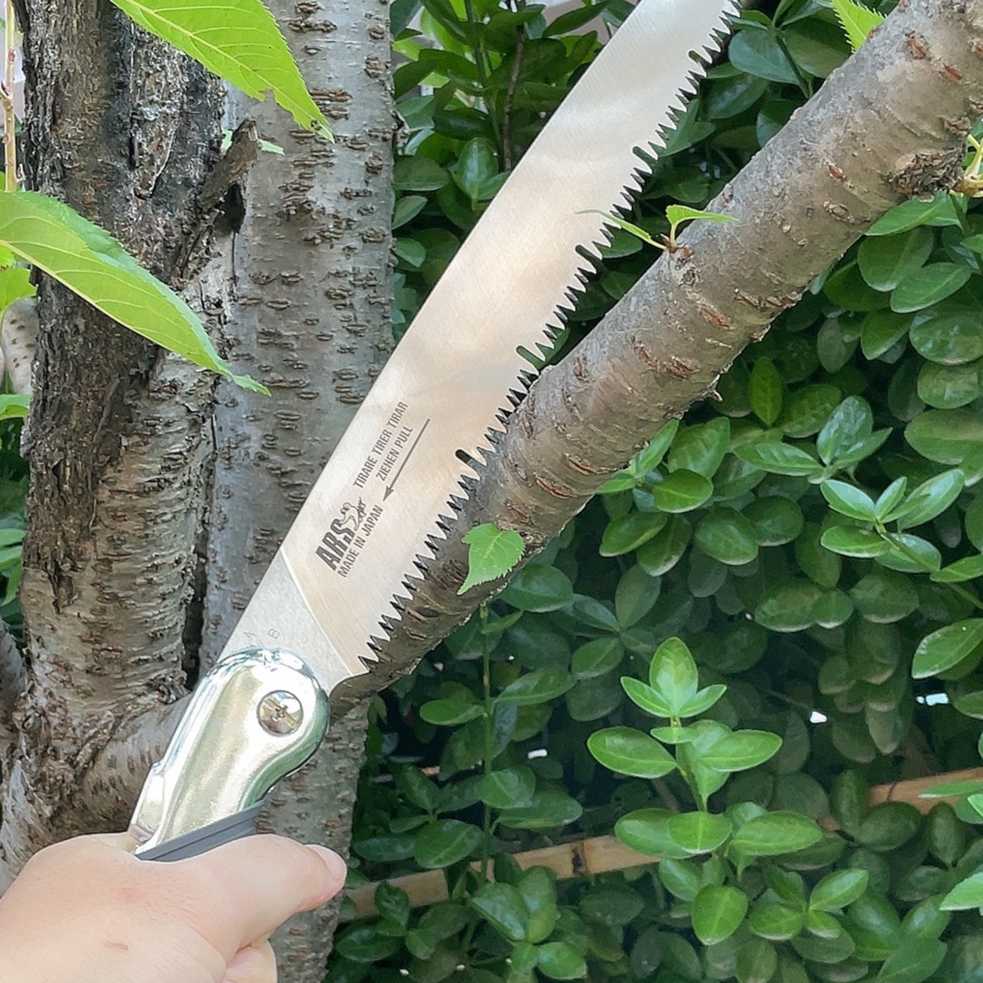 园林日本爱丽手锯进口arstl-24修枝木工两用园艺手工锯