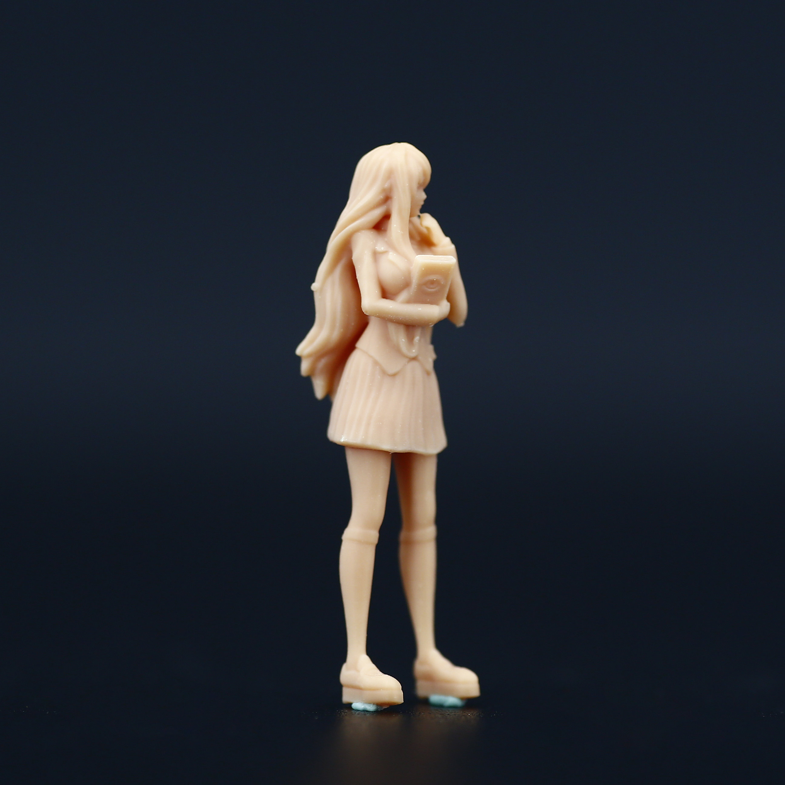 微缩手办摆件模型人偶海叔白模同学女同尤丽手办