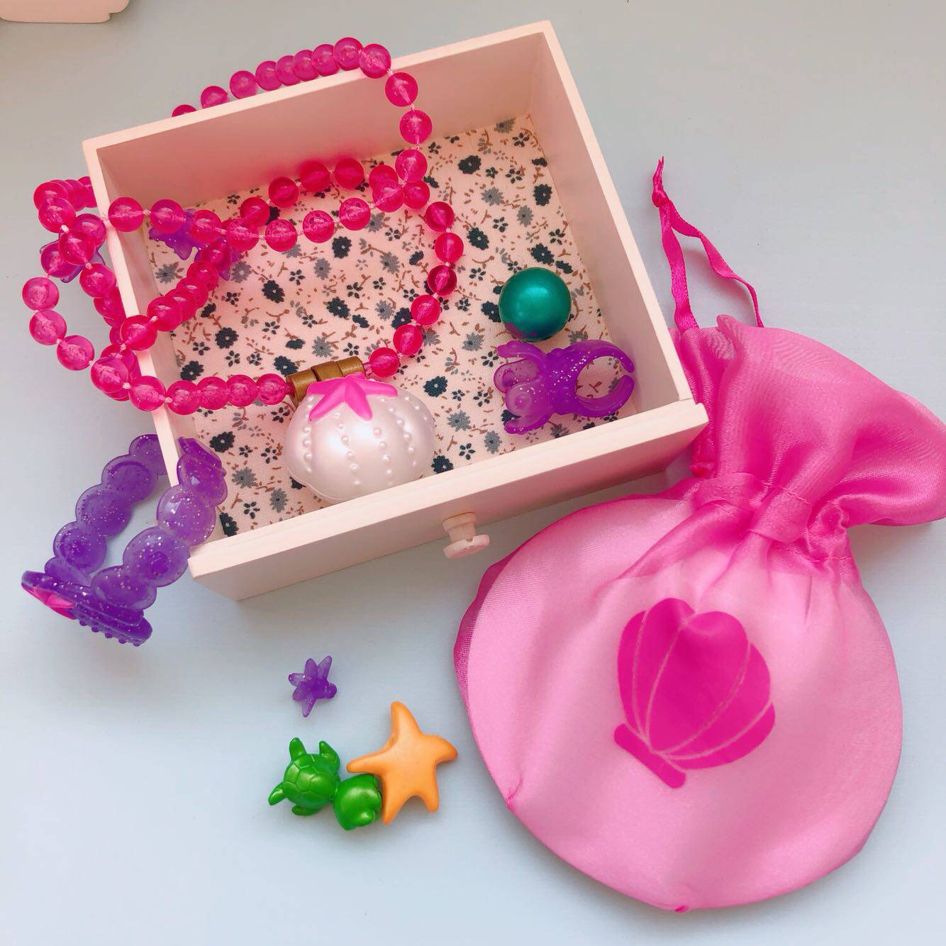 珍珠贝壳项链戒指手镯玩具diy饰品首饰珠宝其它玩具