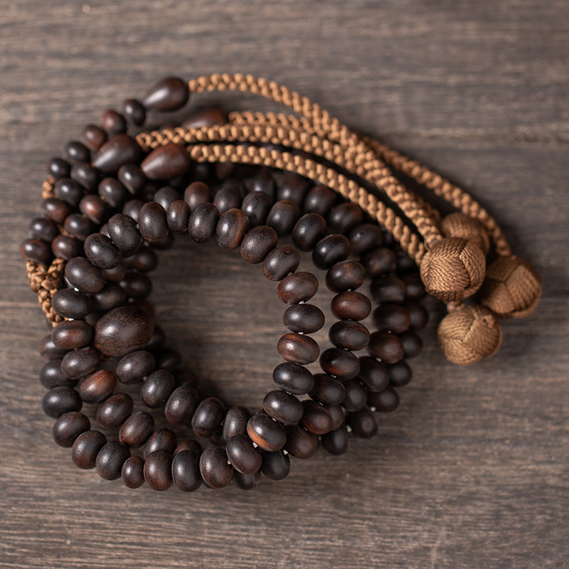 唐密真言宗阿阇黎佛珠东密红檀紫檀日本檀木摆件