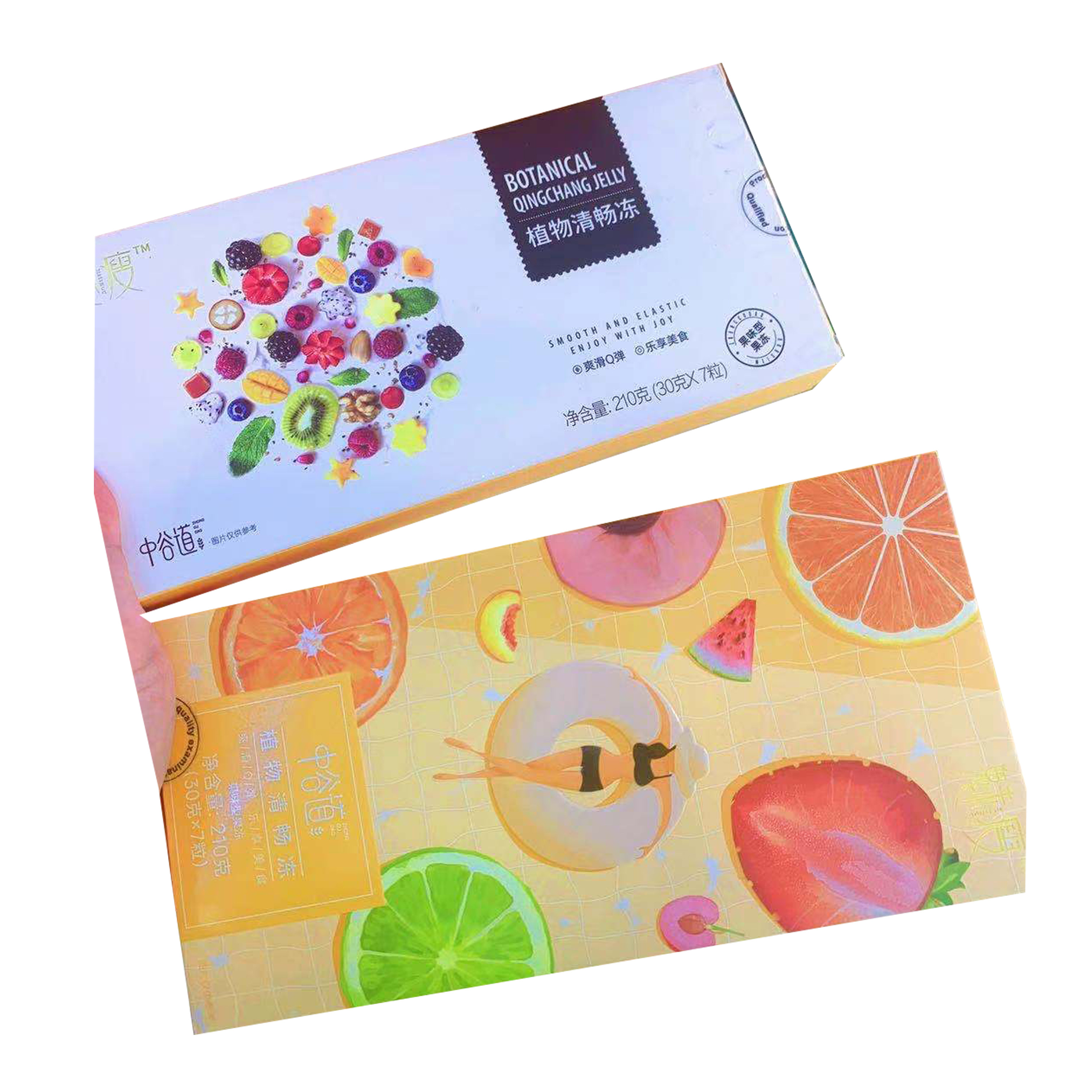 魅瘦植物清畅冻果味型果冻黑糖味芒果味全素清中谷道百谷素养粥