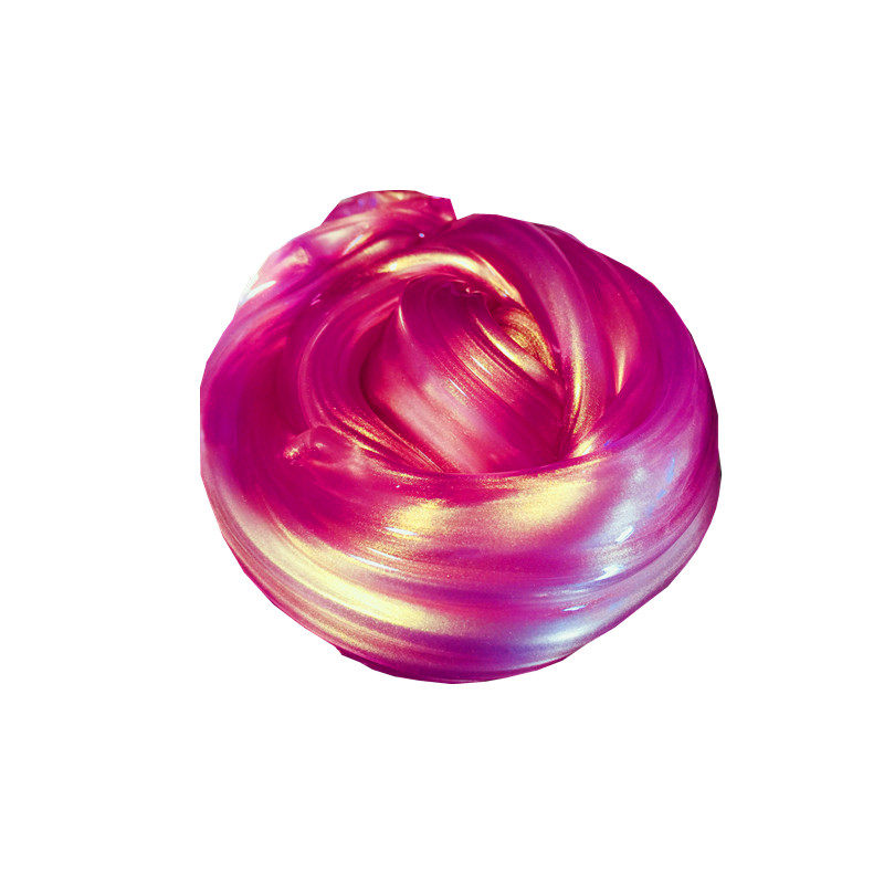 粉色人鱼姬史莱姆 少女珠光粉 水晶泥仙女色珠光泥成品ins解压泥