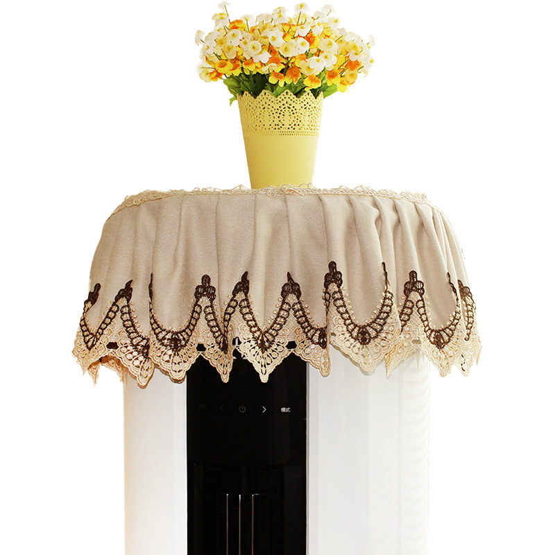 高端斯蒂安娜欧式圆形空调罩立式开机不取 空调柜机防尘防晒罩子