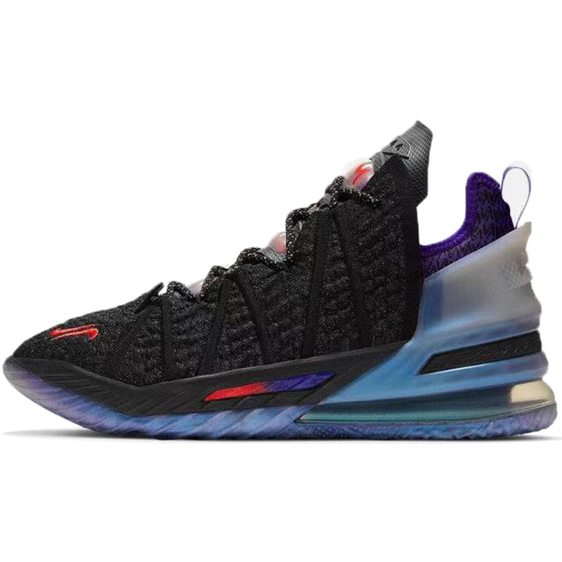 nikelebron18詹姆斯18篮球鞋紫禁重器蜜瓜黑白粉db7644