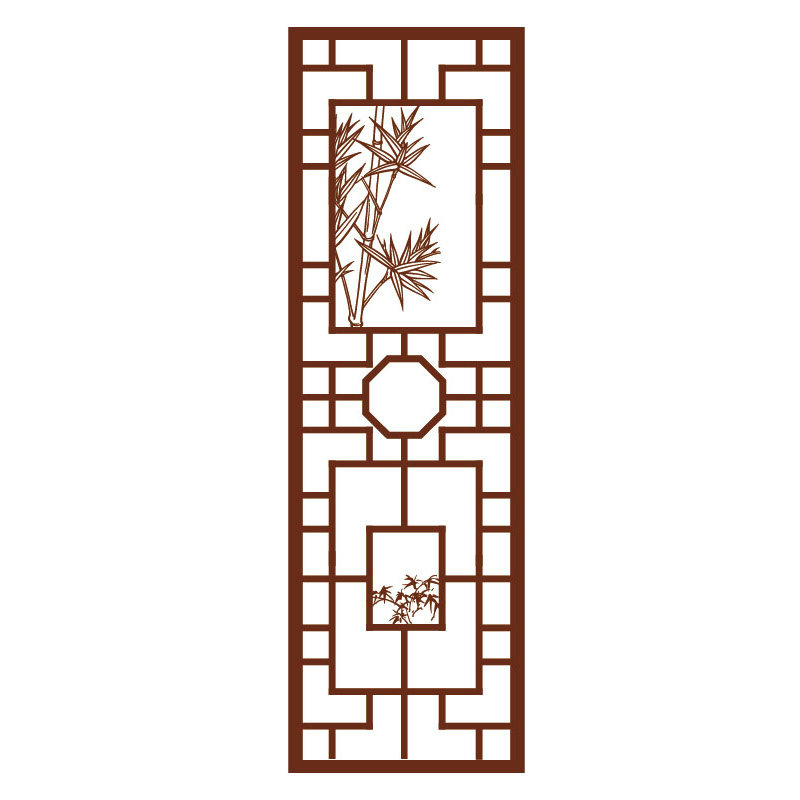 中式古典窗格窗花贴膜隔断移门玻璃贴客厅阳台茶楼窗花贴纸定做