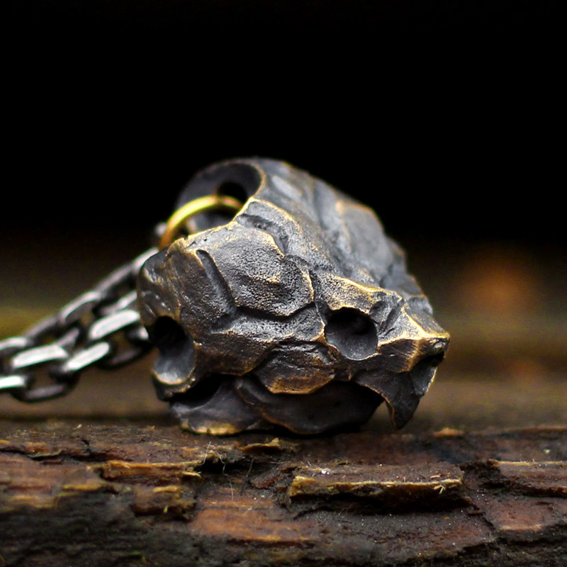 原罪手工纯银黄铜动物鳄龟乌龟骷髅头骨骨骼项坠