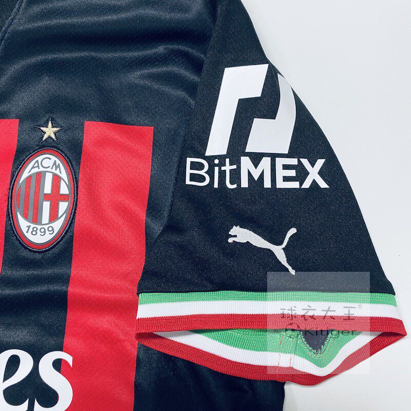 puma正品ac米兰2223赛季主场球迷版正版球衣伊布印号章765824