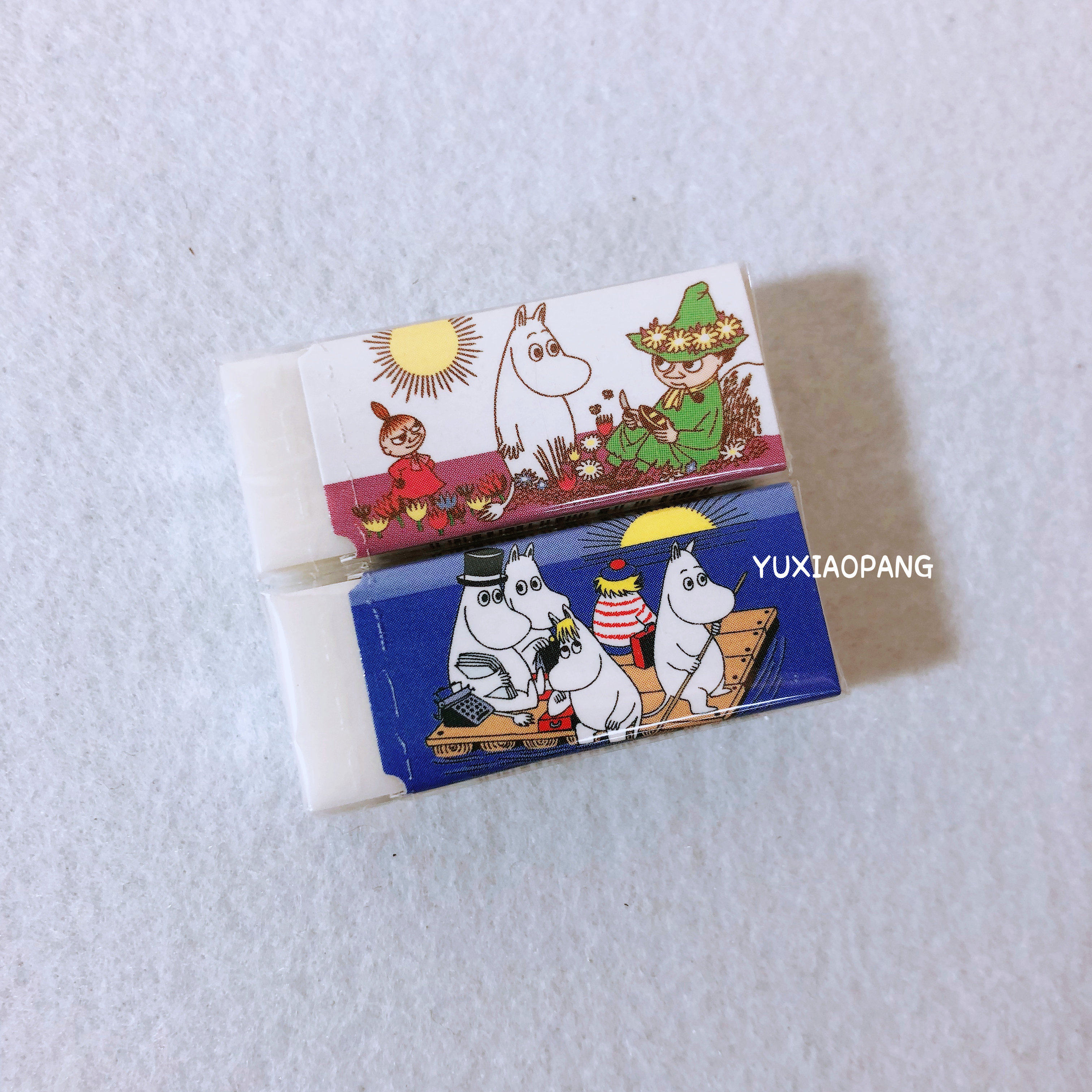 姆明限定日本太阳sun-star限量蜻蜓合作mono橡皮擦橡皮