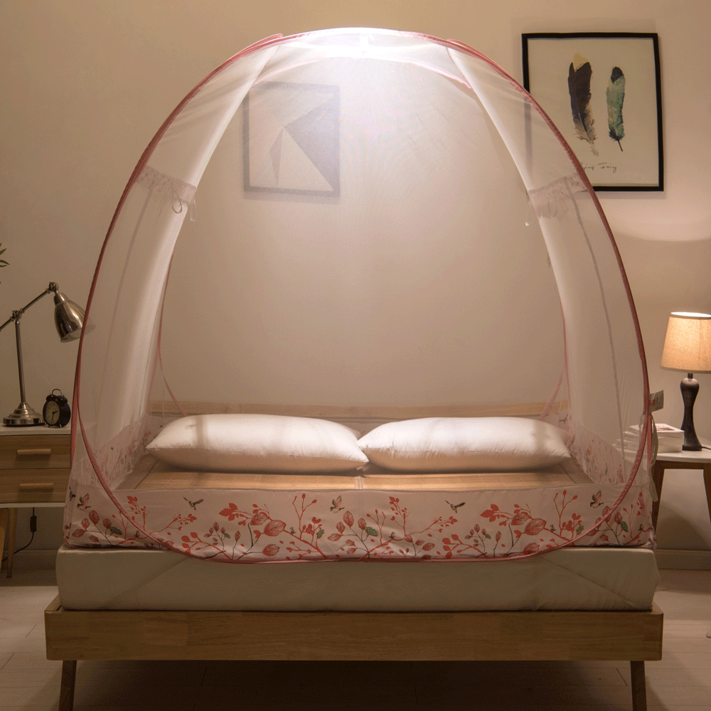 一米安装蒙古包蚊帐学生宿舍1.2m单人床1.5m1.8蚊帐