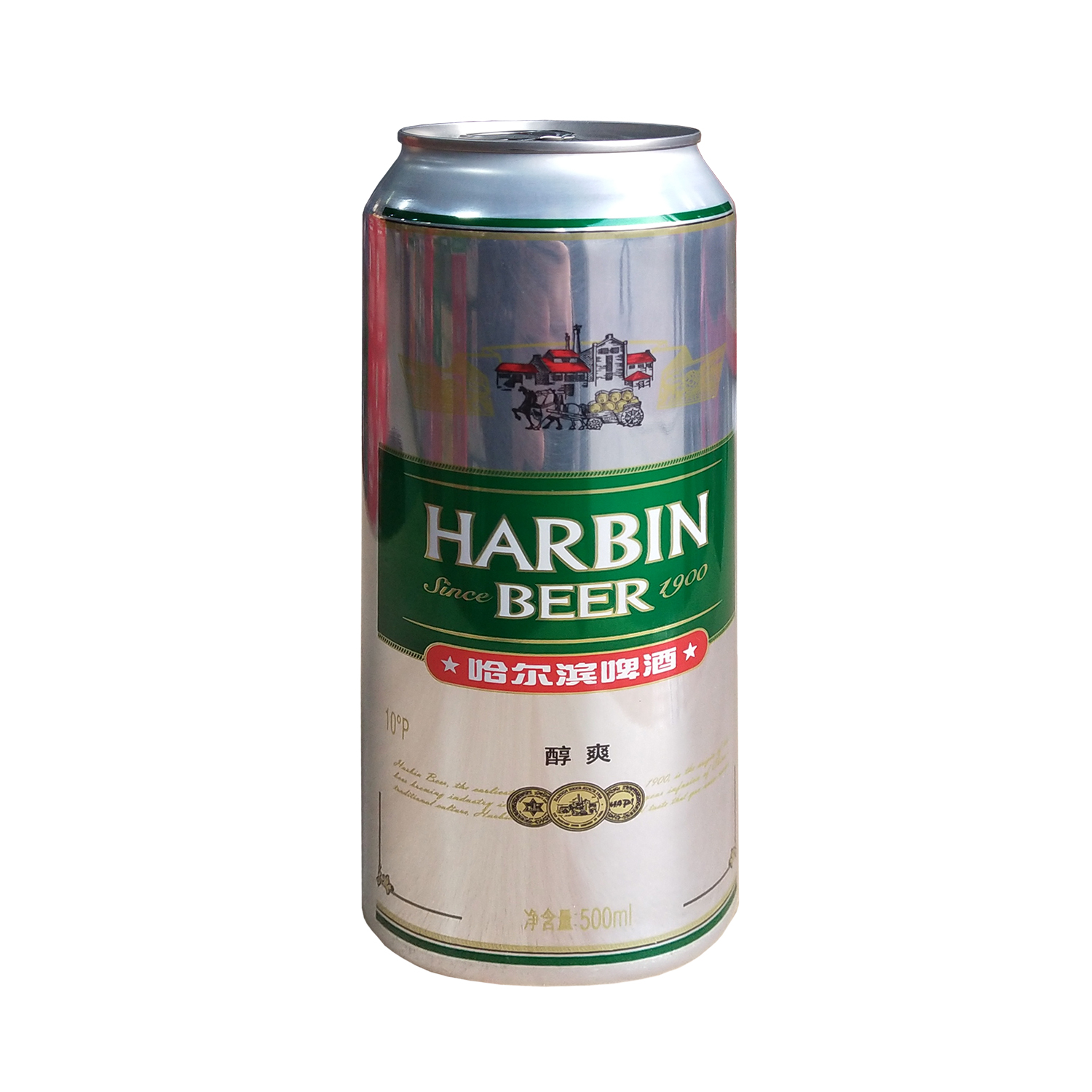 听包邮罐装哈啤东北冰城特产易拉罐鲜啤 6 500ml 哈尔滨啤酒醇爽