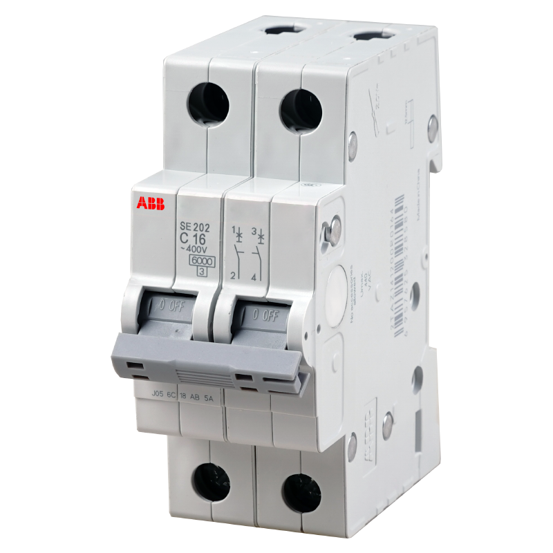 abb空气开关se200家用1p4p小型断路器16a63a过载空气开关