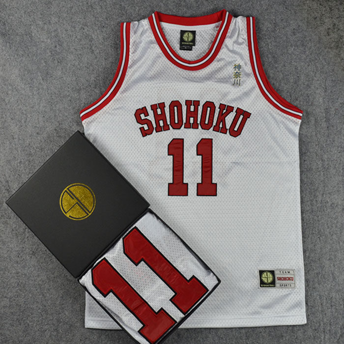 篮球sd原盒刺绣灌篮高手队服湘北11号流川枫球衣篮球服