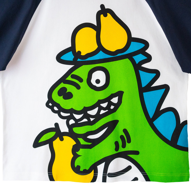 corade葫芦恐龙梨宽版短袖恤原创潮流嘻哈情侣青少年t恤