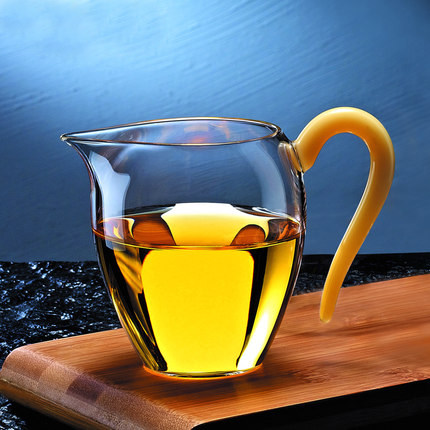 茶钜匠纯手工高硼硅耐热加厚玻璃公杯公道茶器玻璃杯