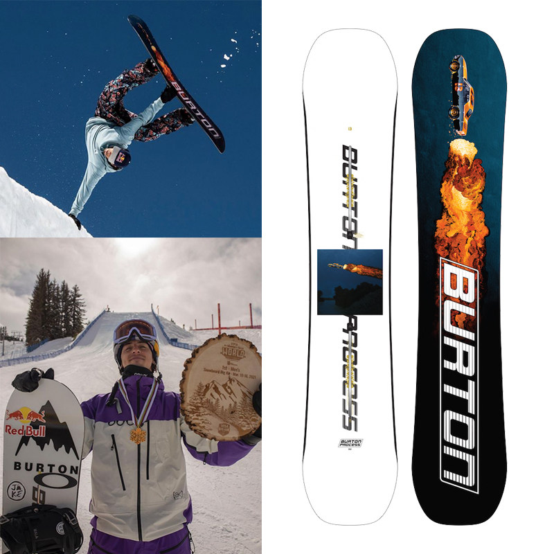 男款burton单板伯顿processcamber2122新品全能公园现货滑雪板