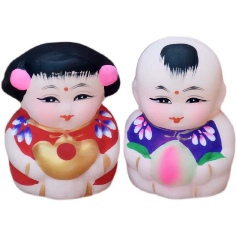 泥人惠山泥娃娃阿福外事出国礼品中国国风民间泥人