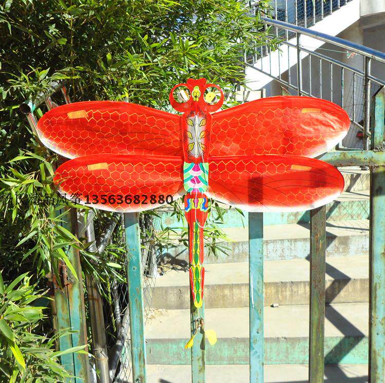 潍坊杨家埠传统竹子蜻蜓风筝观赏装饰商场展览品风筝
