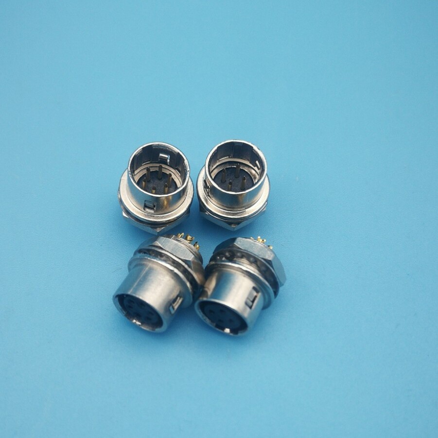 hrs广濑连接器hr10a7r6p4phr10a7r6s4s焊线固定电源插座连接器