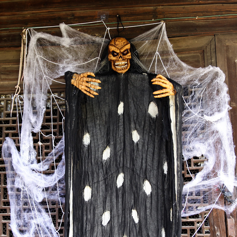 万圣节装饰用品恐怖道具鬼屋酒吧ktv吊鬼挂件大鬼发光鬼人声控鬼