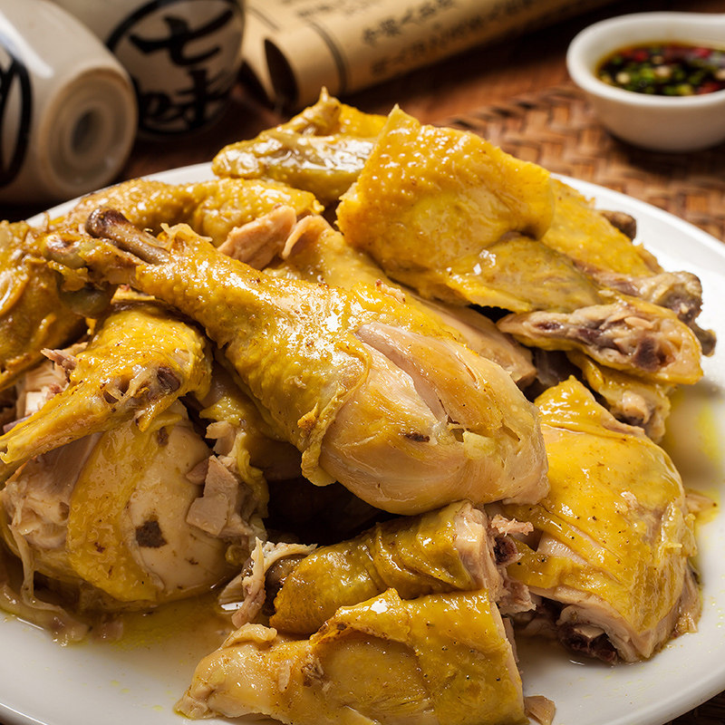 客家盐焗鸡整只600g加热即食饭店酒店餐饮冷冻半成品鸡熟食