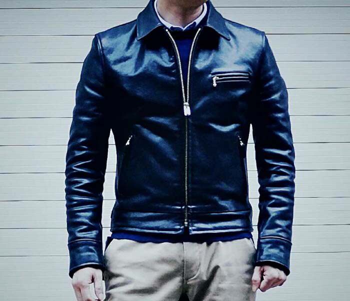 highwayman1930修身机车夹克马皮皮衣aerobucocalifornia阿美咔叽皮衣