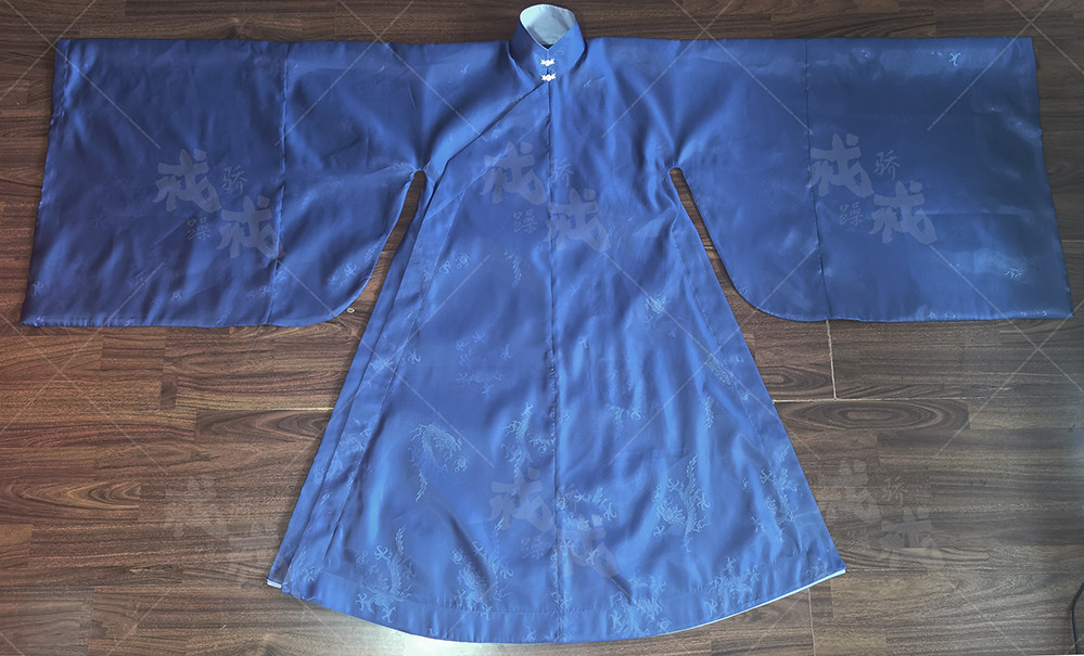 戒骄戒躁襟衫个月工期长干寺大码斜襟立领披风定制汉服定制