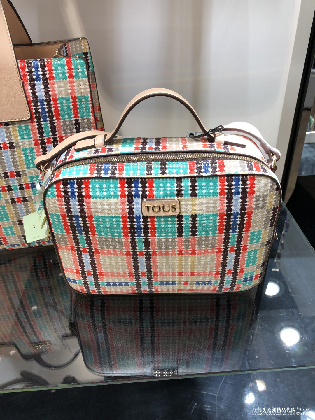 西班牙专柜正品tous桃丝熊时尚简约拼色小熊彩色印花通用款女包