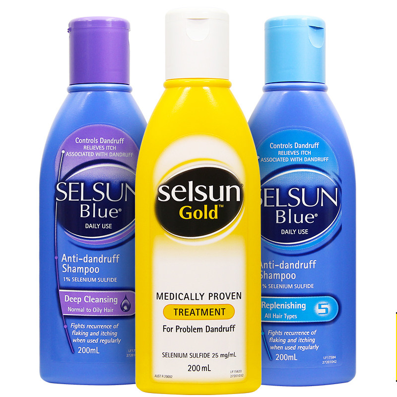 澳洲selsun洗发水去屑止痒200ml强力控油止头痒无洗发水