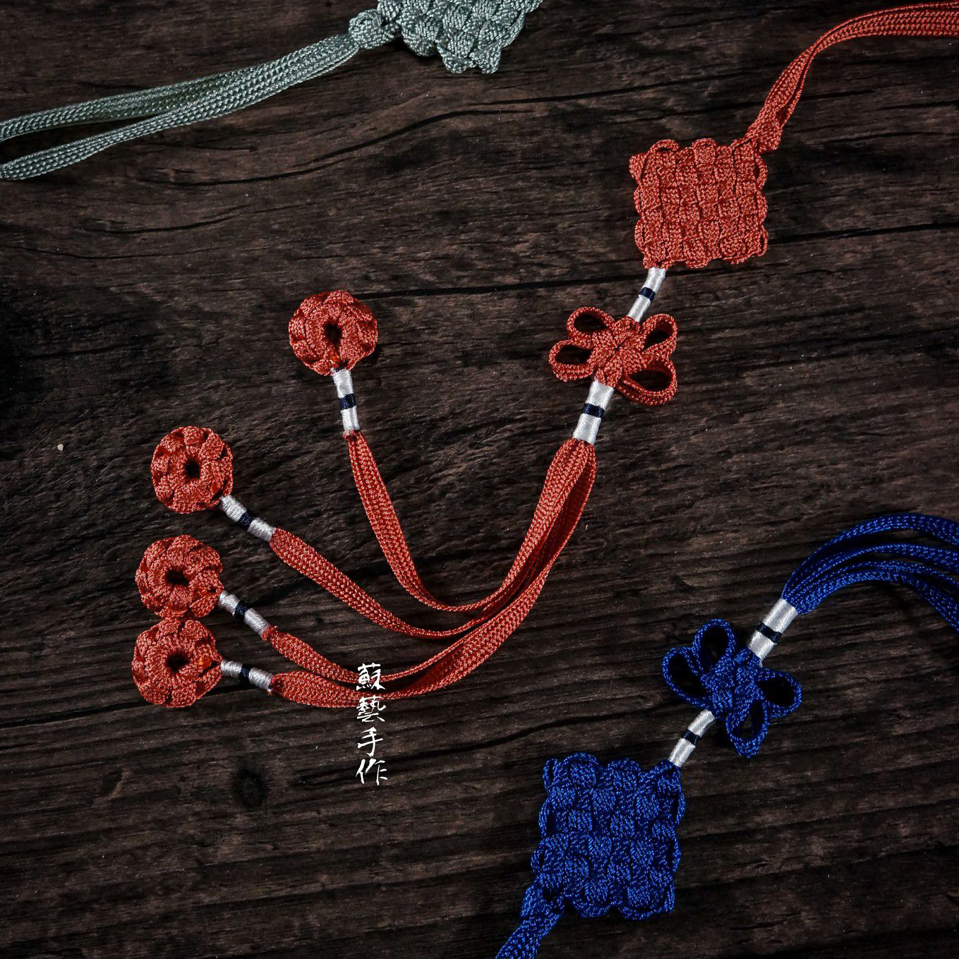 盘长团传统中国结手工编织绳结挂饰打圈款配饰挂件中国结