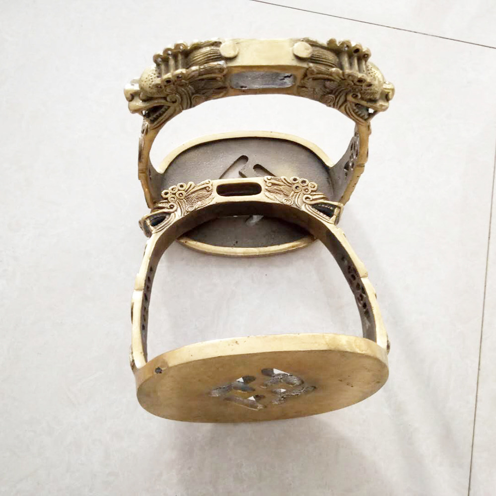 蒙古马包邮黄铜马镫内蒙古具马一对鞍马马镫