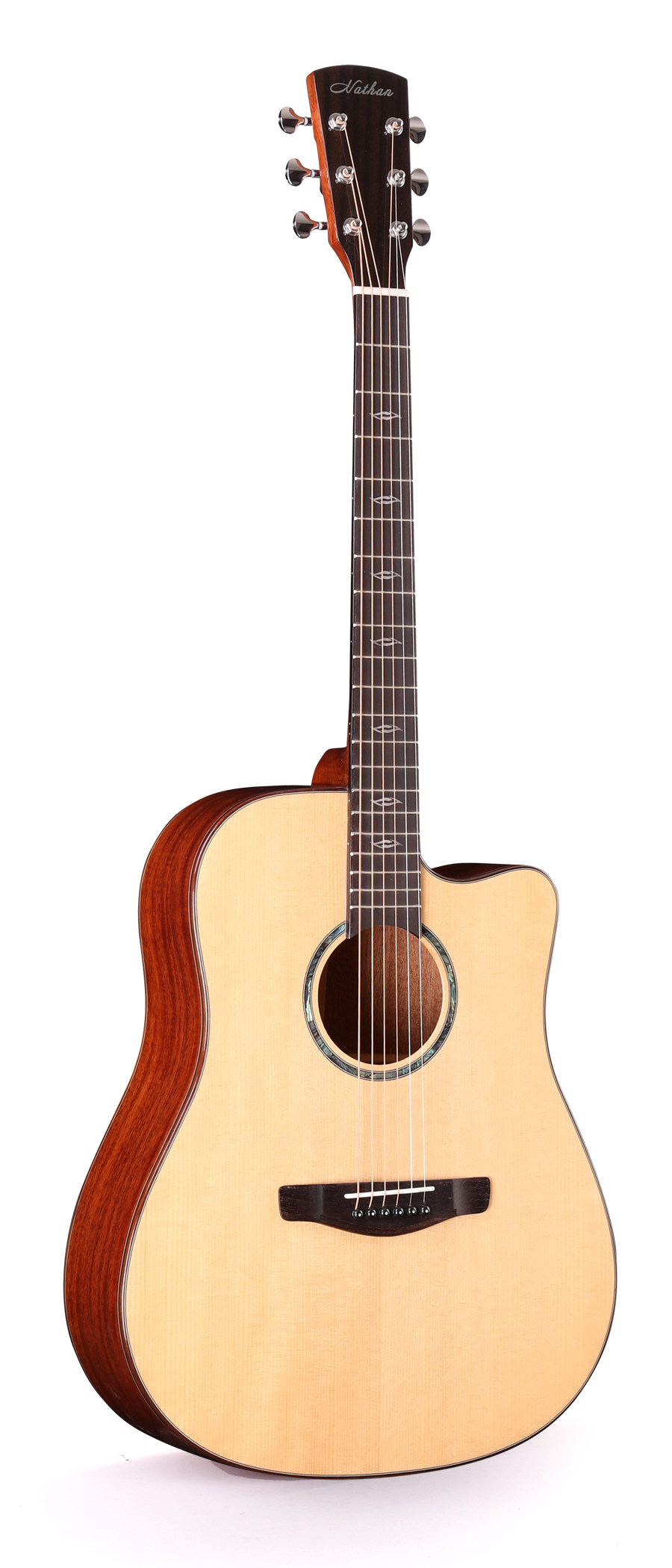 纳声nathant-352初学入门学生演奏成人男女单板吉他-民谣吉他