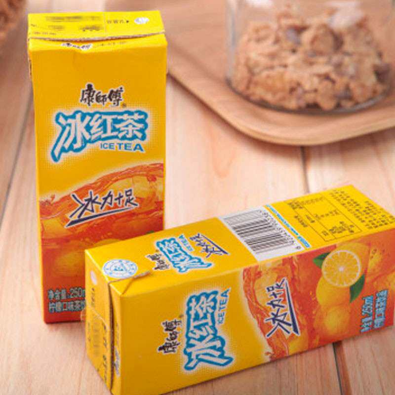 箱包康师傅冰红茶250ml盒装整箱饮料低价柠檬软包装茶饮料