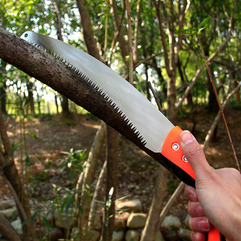 若华五金工具:手锯 手工锯伐木锯木工锯园林锯子园艺手工锯带护套果树