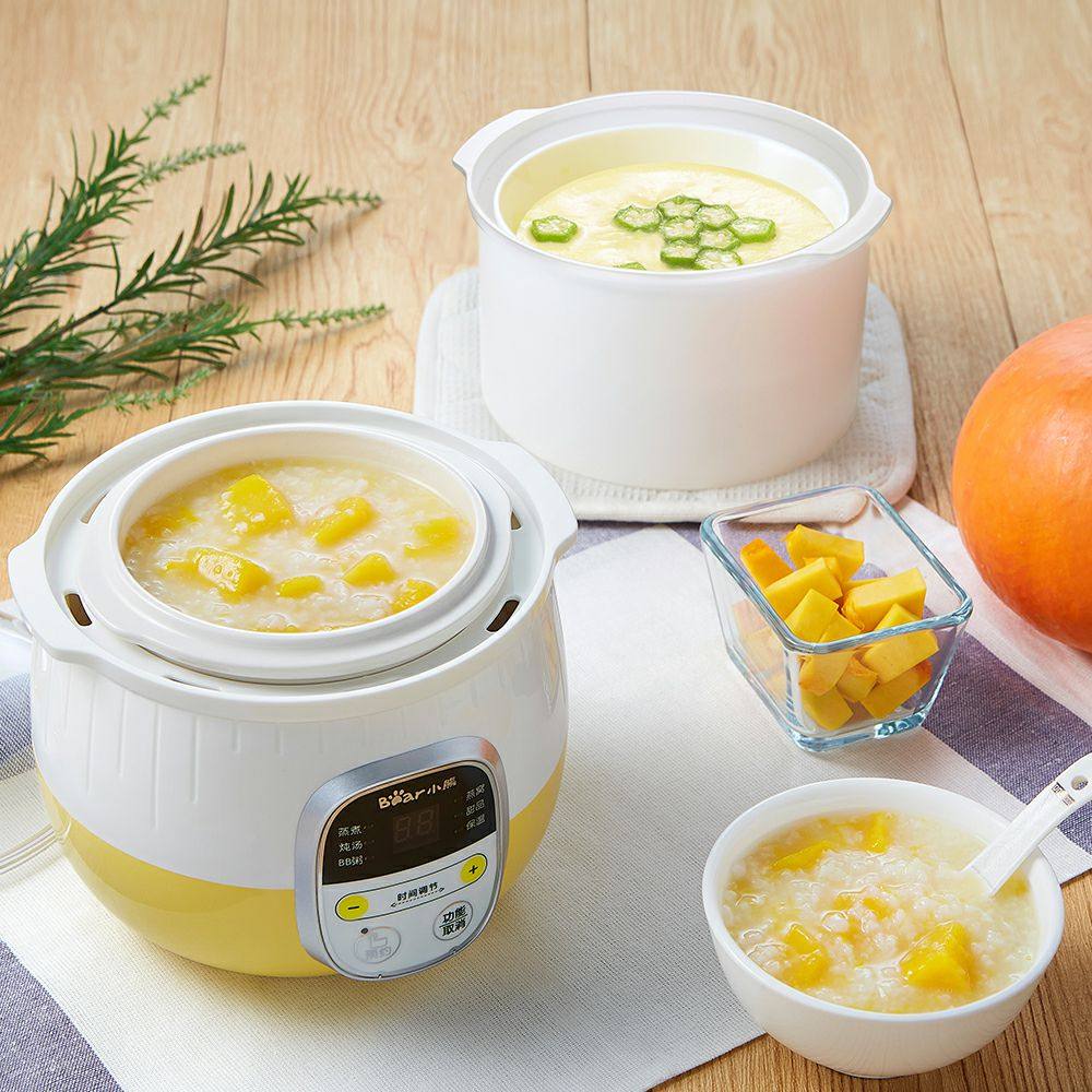 bear小熊ddz-b08c1宝宝煮粥锅bb迷你婴儿隔水炖盅电炖锅
