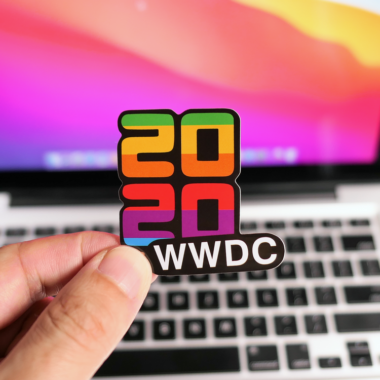 贴纸苹果开发者大会wwdc笔记本电脑平板手机果粉贴画笔记本个性小贴纸
