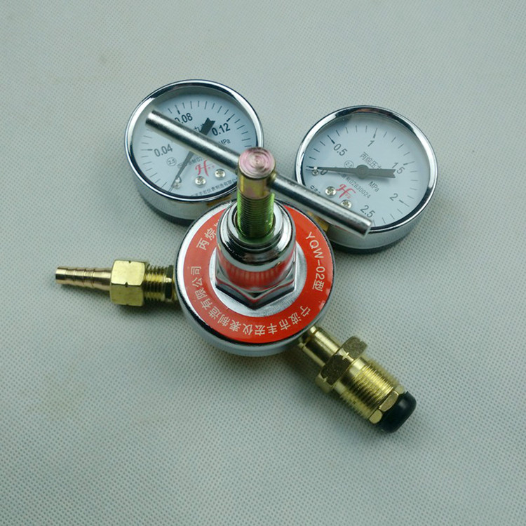 丙烷减压器减压阀丰宏yqw02气体压力表调压压力表