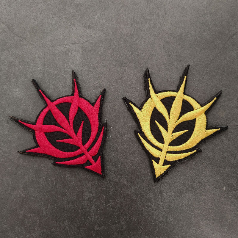 机动战士高达吉恩臂章魔术贴章刺绣徽章肩章天人标识贴章