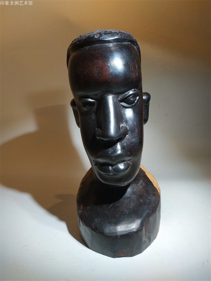 新品限量非洲进口乌木雕刻人像红木摆件家居木雕