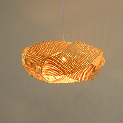 创意个性吊灯异形手工竹编灯茶室民宿大厅鸟巢艺术装饰灯藤艺灯具
