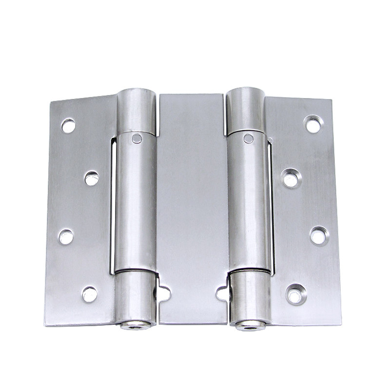 加厚不锈钢双弹簧铰链自由门双向牛仔门腰门复位进出自动关门合页