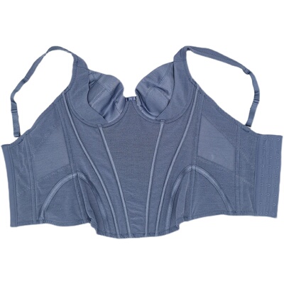 婷美收脂内衣瘦素修形束腹平胃网透气整型文胸美体内衣塑身上衣 原价