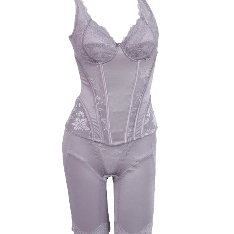 婷美正品蓝钻磁活力锁脂束身美体长文胸塑身内衣套装收腹提臀美胸