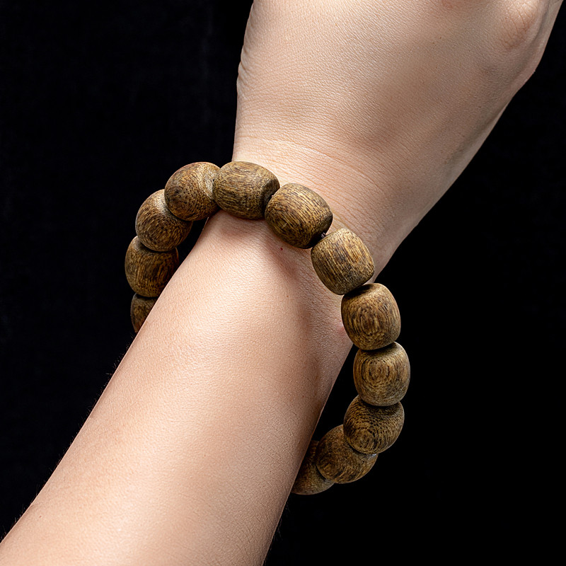 越南富森16mm鼓形沉香手串男女款佛珠手链天然菩提