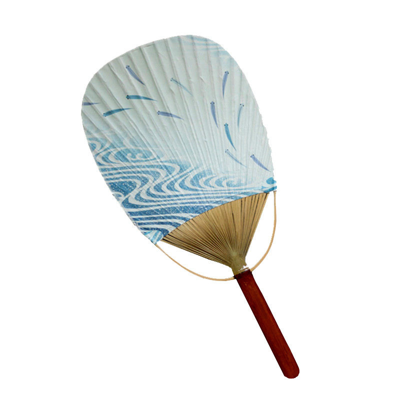 团扇红柄和风小判纸质出口日本判型纳凉扇风风炉茶道