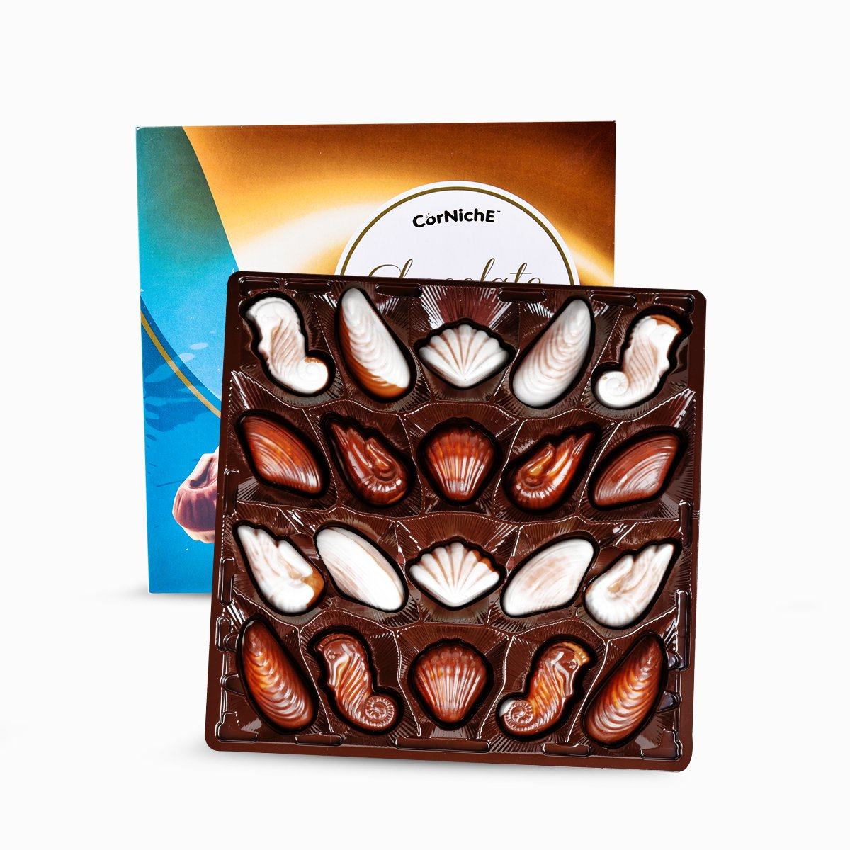 心形包邮比利时进口尼斯贝壳夹心巧克力200克情人节夹心巧克力