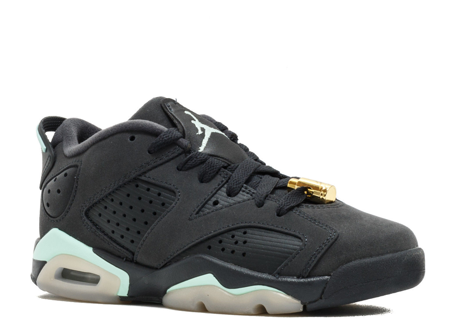 【抓地力】air jordan 6 low gs aj6 黑粉 黑绿薄荷绿 768878-022